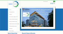 Desktop Screenshot of nanoontario.ca